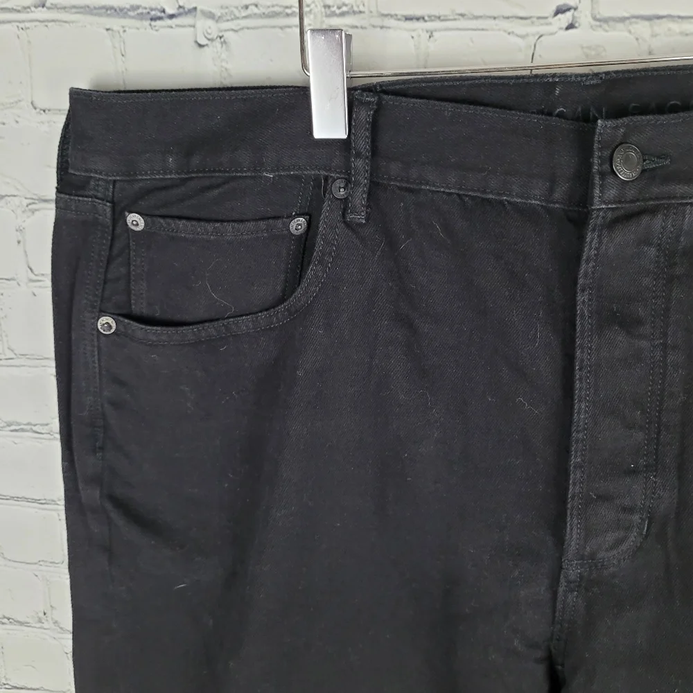 AMERICAN EAGLE | black high rise button fly jeans - size 20 short - Picture 4 of 10